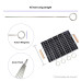 16-Inch Stainless Steel BBQ Skewers with Ring, Reusable Kabab Sticks (Set of 5)