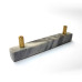 Gray Marble & Brass  Cabinet Pulls – Luxury Drawer Handles ( 6 inch )