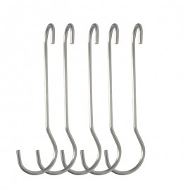  S Hooks Stainless Steel 6 Inches With 90 Degree Twist Angled - Pack Of 5