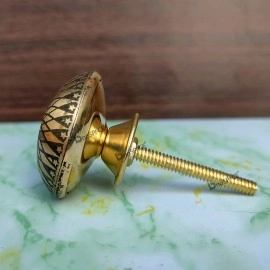 Handcraft Brass Knobs For Cabinet Drawer Pack of 4