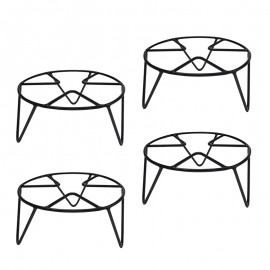 Plant Stand And Flower Pot Stand For Indoor And Outdoor Metal Triangle Set Of 4