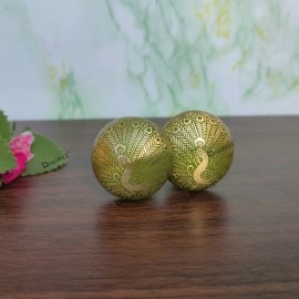 Handmade Peacock Brass Knobs For Cabinet Drawer Pack of 4