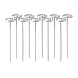 Circle Top Stainless Steel Landscape Staples – H..
