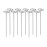 Circle Top Stainless Steel Landscape Staples – Heavy-Duty Garden Stakes – Rust-Resistant (Pack of 10)