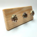 Wall-Mounted Wooden Clothes Hanger for Entryways, Bedrooms & Bathrooms
