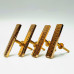 Hammered Gold Brass Cabinet Knobs & Handles (Pack of 4)