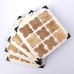 Handmade Wood & Resin X Pattern Coasters – Set of 4