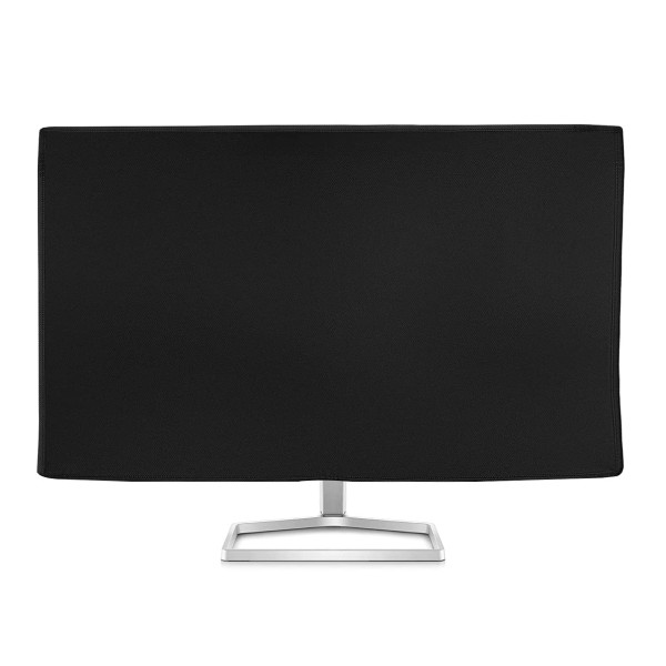 Nonwoven Monitor Cover Compatible for HP 24-Inch, Washable, Dustproof, Black