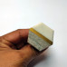 Two-Tone Marble & Brass Hexagon Knob – Elegant Cabinet & Drawer Pull